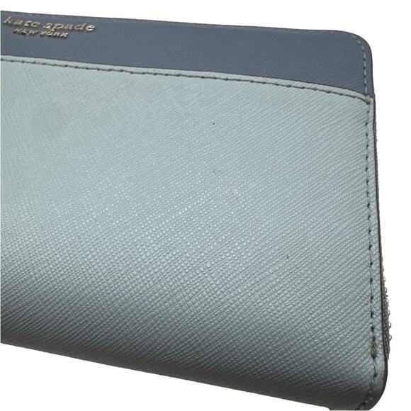 KATE SPADE New York Blue and light Blue Cameron LG Zip Around Wallet - Picture 10 of 10